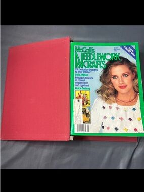 McCall's Needlework Crafts Magazine Lot 1980s Bound Fiber Art Crochet Embroidery